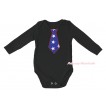 American's Birthday Black Baby Jumpsuit & American Star Tie Print TH577